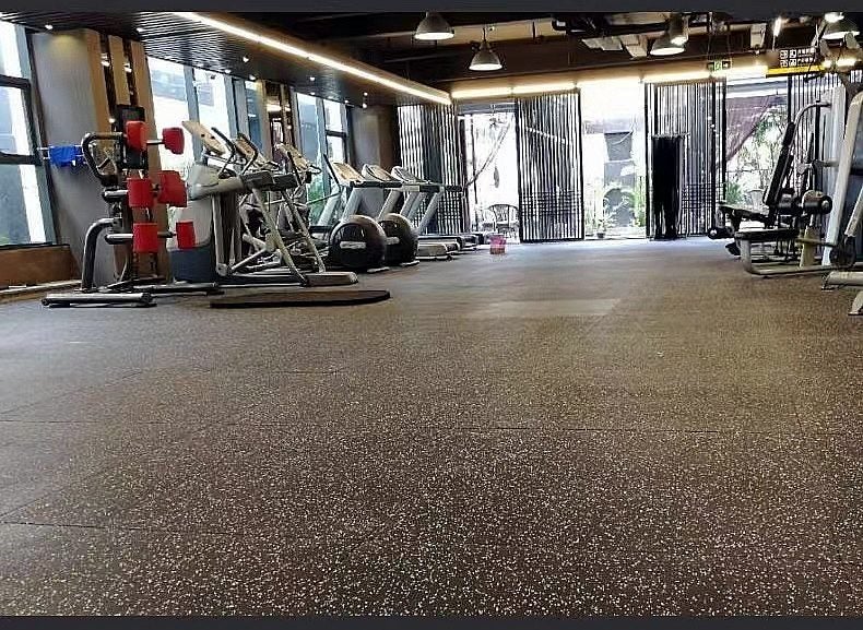 Rubber Mat Gym Flooring 50 x 50cm x 4 | 20mm Thickness Carousel 7