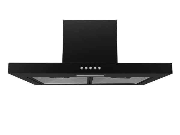 60cm T-Shape Cooker Rangehood 65W - 3 Speed - Black - MIDEA Carousel 1