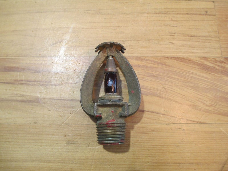 Vintage Grinnell Quartzoid Brass Fire Sprinkler Head Carousel 1