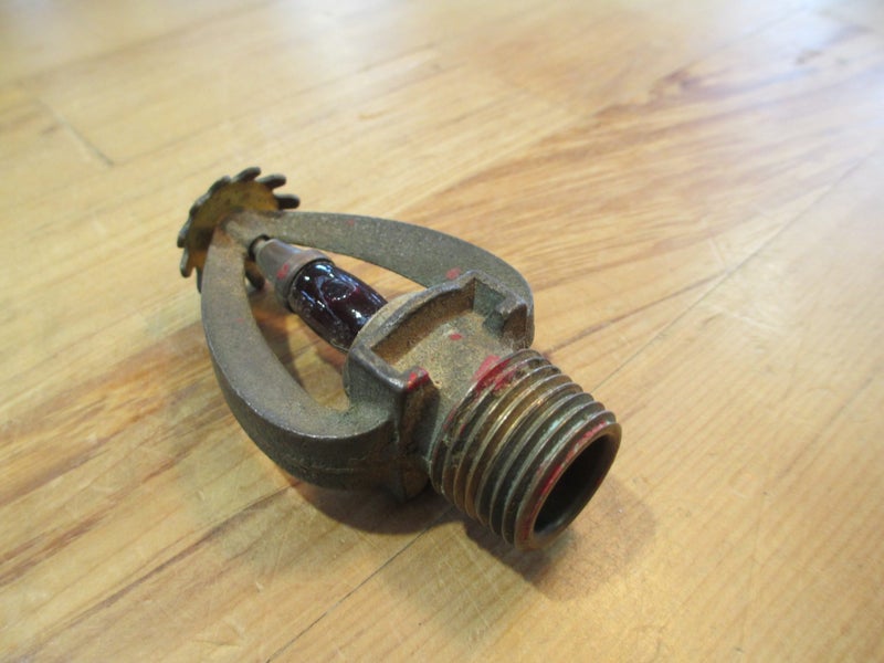 Vintage Grinnell Quartzoid Brass Fire Sprinkler Head Carousel 2