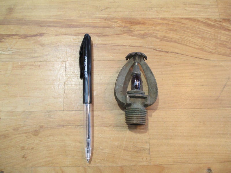 Vintage Grinnell Quartzoid Brass Fire Sprinkler Head Carousel 5