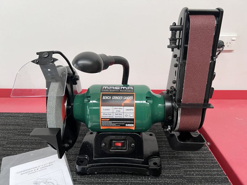 8" Grinder 1/2hp with sanding belt & work light Carousel 2