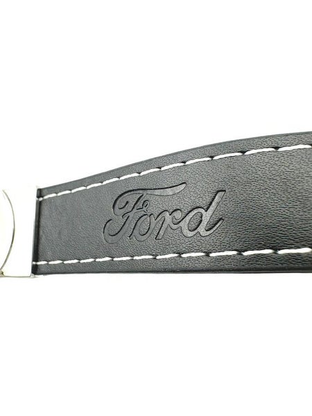Ford Black Leather Keyring Carousel 2