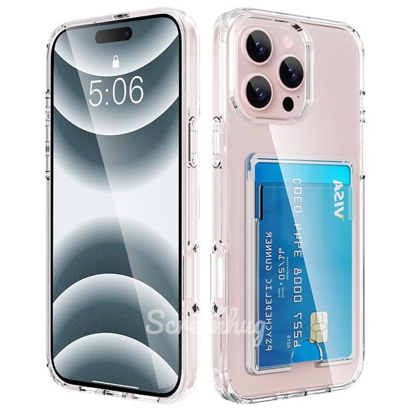 iPhone 16 Pro Case Clear Card Cover Carousel 1