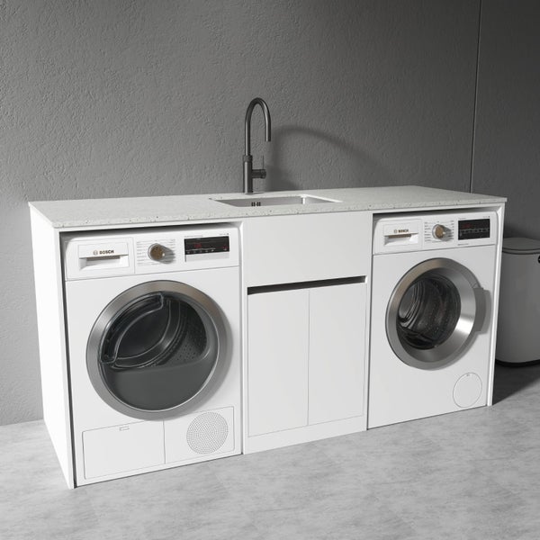 1800MM Laundry Tub -Plywood Cabinet & Marble Bench Carousel 1