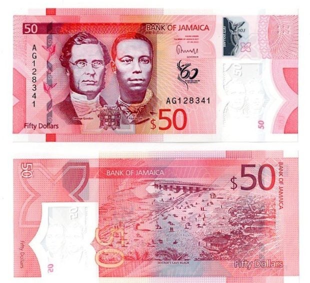 JAMAICA 2022 $50 polymer banknote, 60 Years of Independence UNC Carousel 1