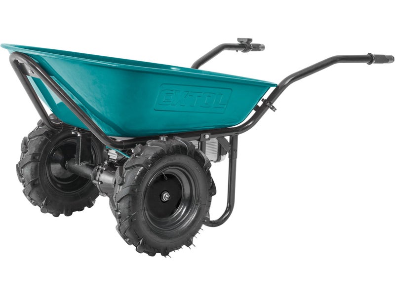 EXTOL Dual Wheel, Electric Powered Wheelbarrow, 500W, 260kg/100L, 40VLi Battery62959510434819110