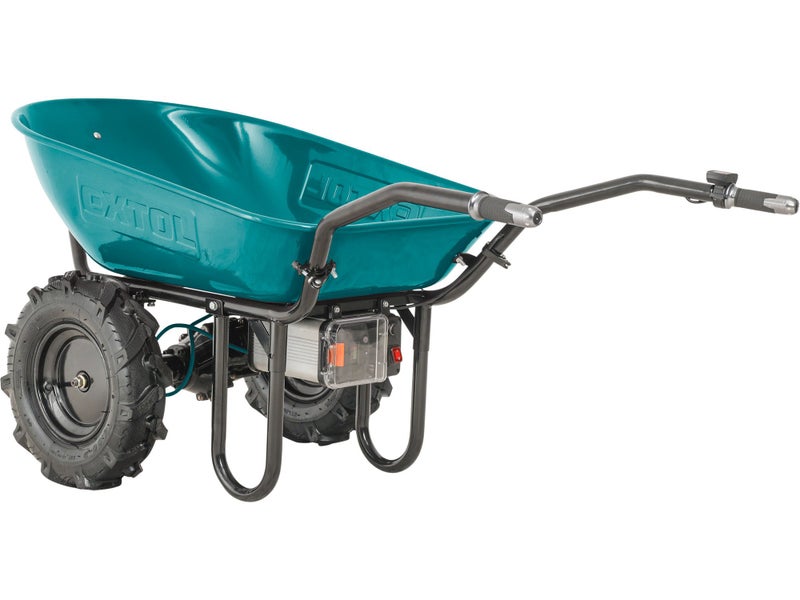 EXTOL Dual Wheel, Electric Powered Wheelbarrow, 500W, 260kg/100L, 40VLi Battery62959510434819112