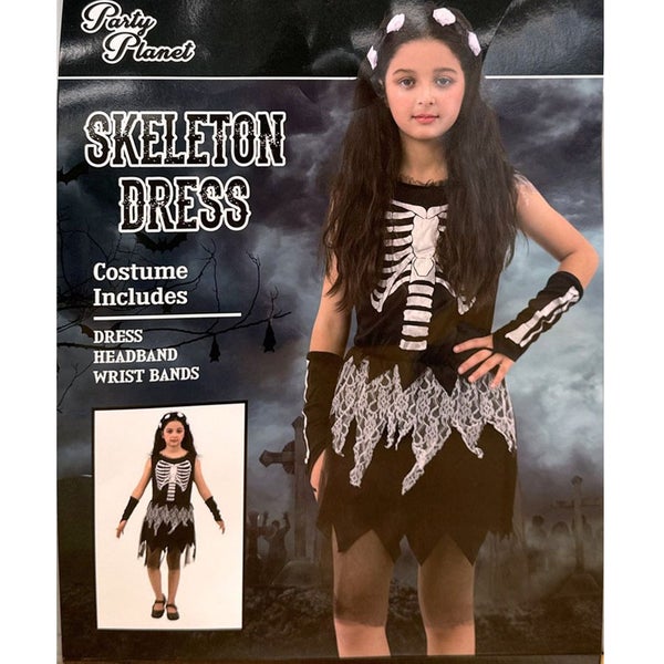 Kids Halloween Costume - Skeleton Dress Carousel 1