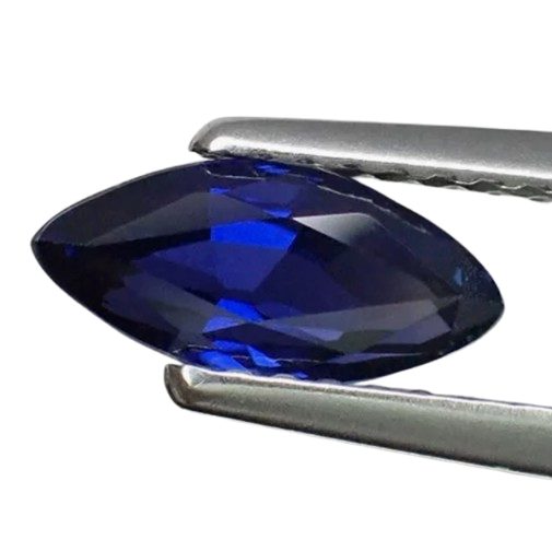 1.14CT UNHEATED MARQUISE 100% NATURAL RICH BLUE SAPPHIRE Carousel 1
