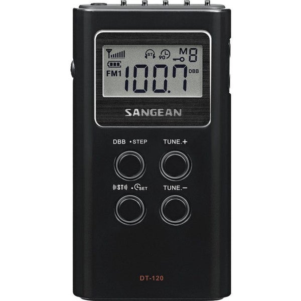 DT120BK Black FM/AM Radio Pocket Size With Earphones Carousel 1