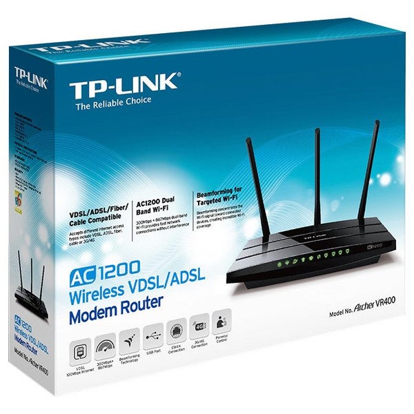 ARCHERVR400 Ac1200 Vdsl ADSL Modem Router Vr400 USB Carousel 5