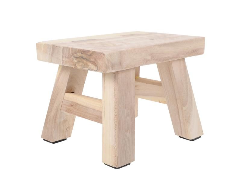 Solid Wood Bench Short Stools Sit Step Kids Cute Toddler Wooden Foot Sitting Carousel 1