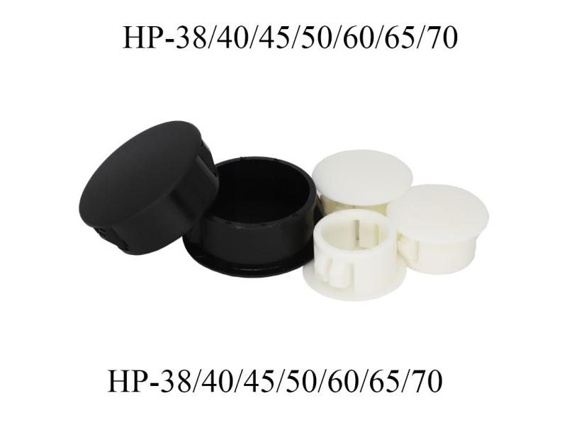 Bore Diameter Black White Nylon Plastic End Cap Push Grommet Locking Button Carousel 1