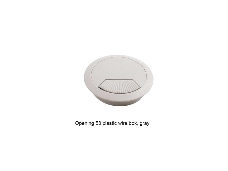 Round Desk Hole Cover 60mm Silver Waterproof Detachable Dustproof Non Slip Carousel 1