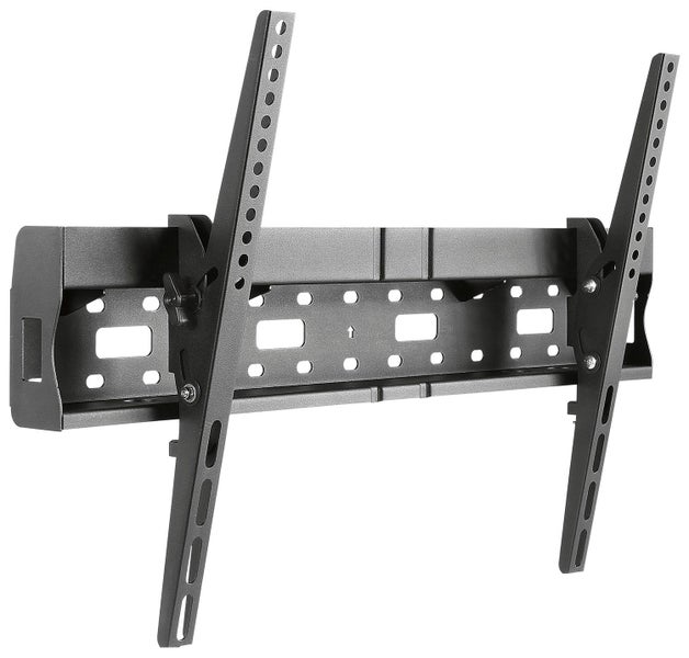 Tilting TV Bracket up to 70" with Media Shelf Carousel 1