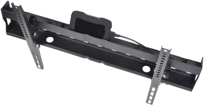 Tilting TV Bracket up to 70" with Media Shelf Carousel 7