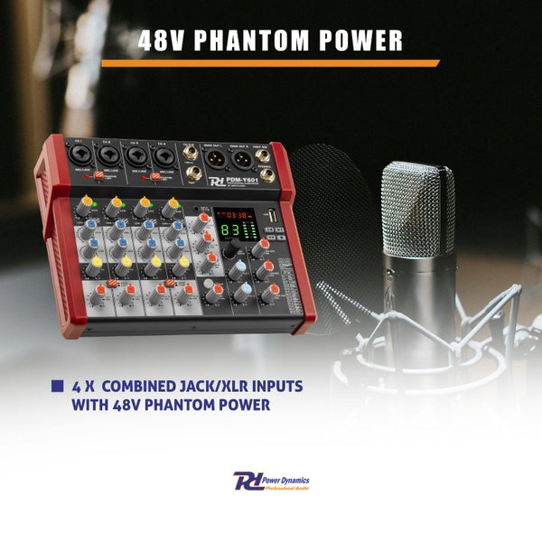 Studio Music Mixer 6-Channel Carousel 19