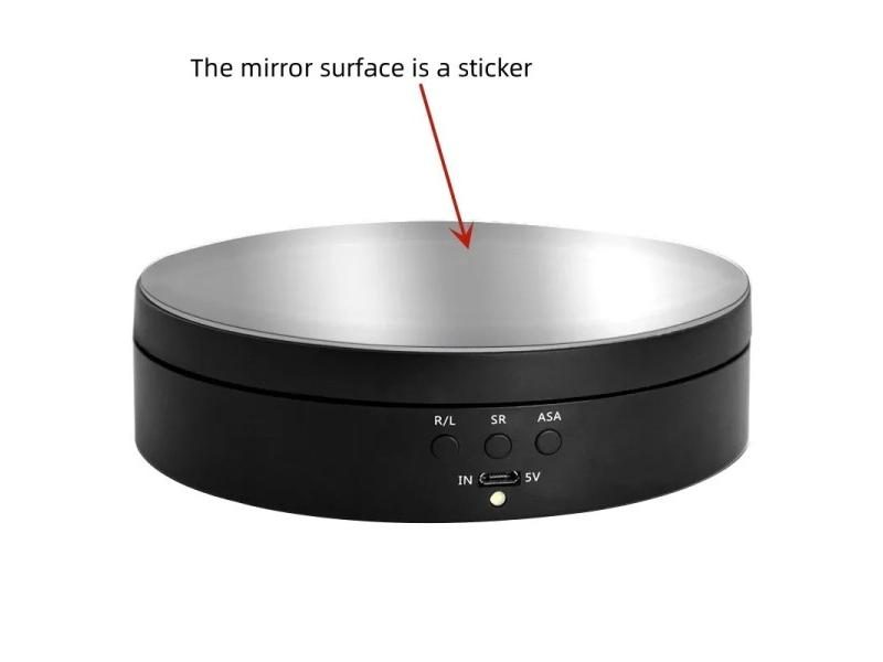 3 Speeds Rotating Turntable 360° Electric Swivelling Base Jewelry Display Carousel 1