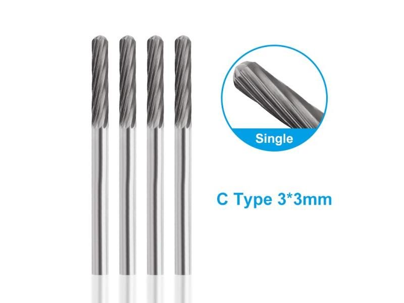 XCAN Rotary File 10pcs 3mm Tungsten Carbide Rotary Burrs Set Accessories For Carousel 2