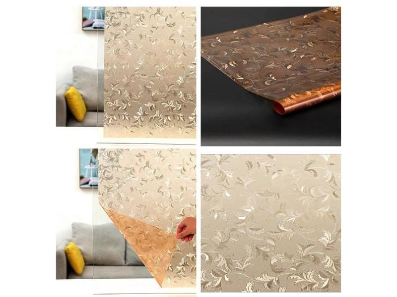 Magnolia Window Film Static Cling Heat-Control Privacy Protection Reusable Carousel 1