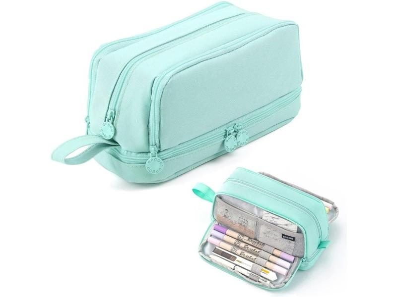 3/4 Compartment Purple Large School Pencil Case Pen Bag Student Pencil Cases Carousel 2