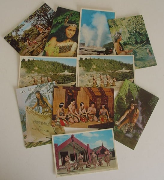 Vintage NZ and Maori Postcards x 10 Carousel 1