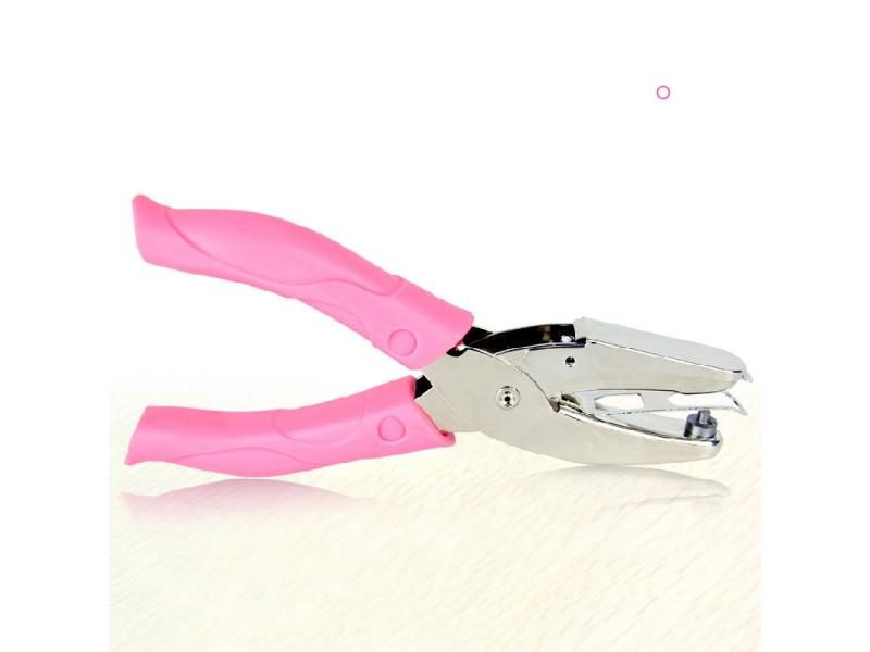 Hand Held Metal Paper Hole Punch For Scrapbook Cards Single Hole Carousel 1