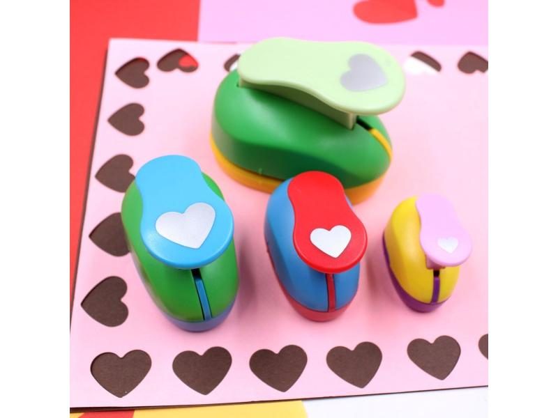 DIY Heart Star Shape EVA Foam Punch Paper Punch For Greeting Card Making Carousel 1