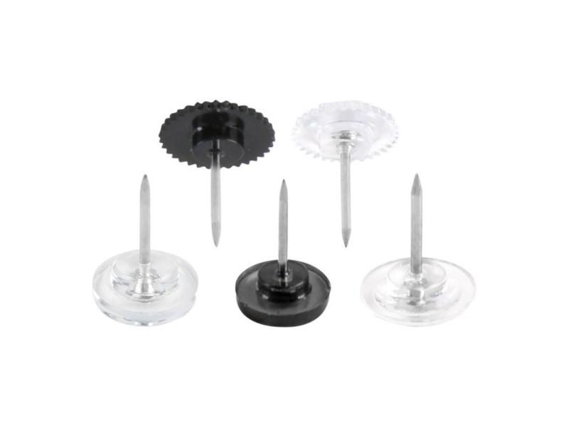 50/100PCS Gear-shape Pushpin Map Pin Flat Head Push Pins For Cork Board Clear Carousel 2