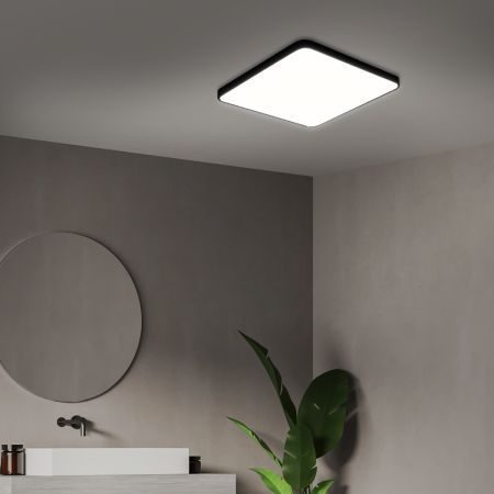 Ultra-Thin 5CM LED Ceiling Light Down 18W Black Carousel 8