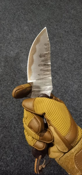 'Fish Head' 25cmRARE Clay Tempered Outdoor Survival Camping Knife Dagger Hunting Carousel 2