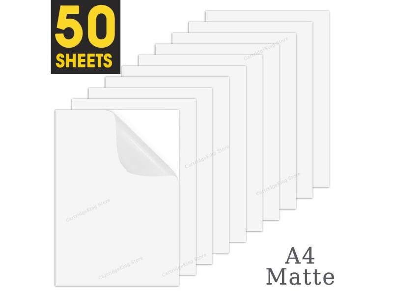 50 Sheets Matte Printable Vinyl Sticker Paper A4 Self-adhesive Printing Sticker Carousel 1