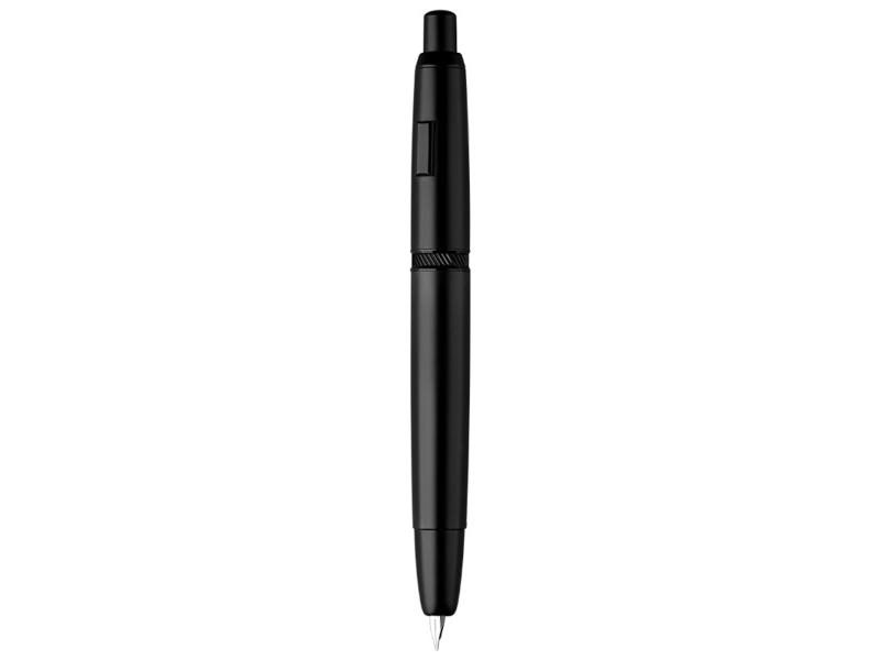 MAJOHN A1 Press Fountain Pen Retractable EF Nib 0.4mm Metal Matte Black Writing Carousel 1