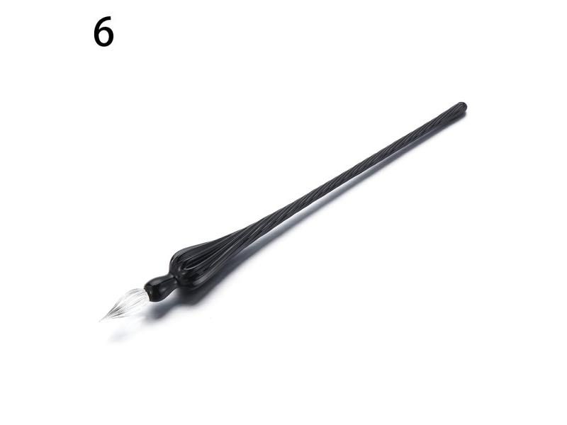 1 Handmade Glass Light Tube Pen 3D Glass Dip Pen Crystal Pen Holder Immersion Carousel 1