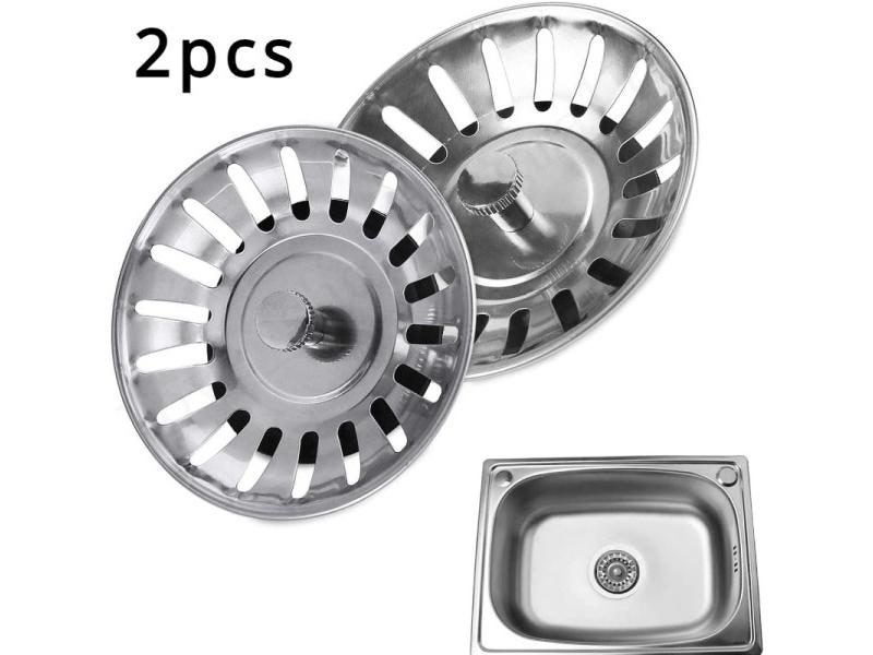 2pcs Kitchen Sink Strainer Stopper Waste Plug Sink Filter Filtre Sink Strainer Carousel 2