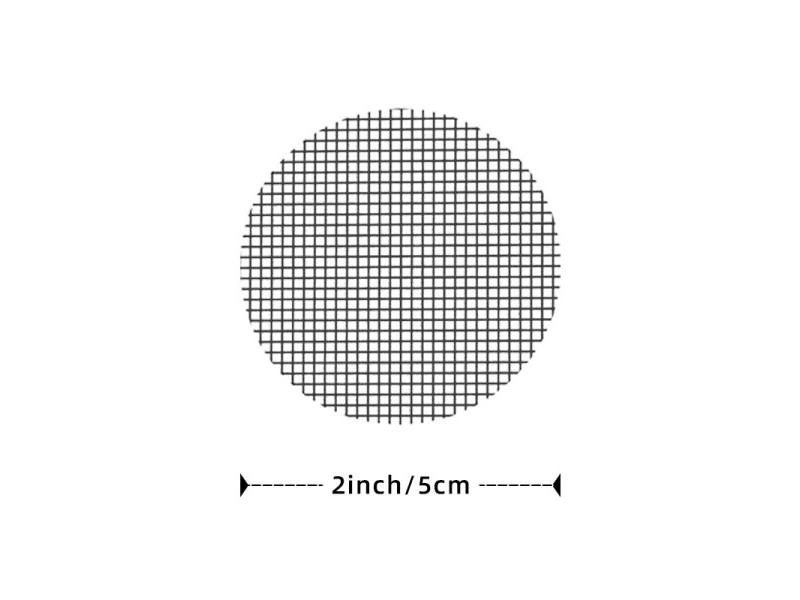 10/100PCS Pot Hole Mesh Drain Pad Round Square Grid Mat Screen Bottom Prevent Carousel 1