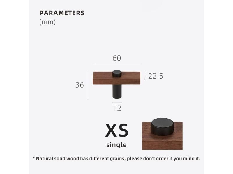 Dooroom Walnut Brass Furniture Handles Long Modern Pulls Cupboard Wardrobe Carousel 1