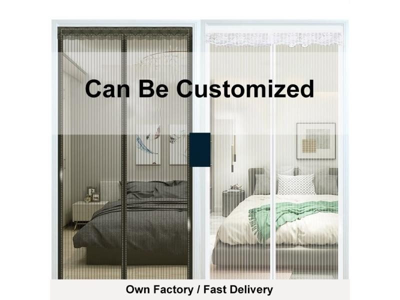 Magnetic Door Mosquito Net Custom Size Mosquito Nets Mesh Fly Insect Automatic Carousel 2