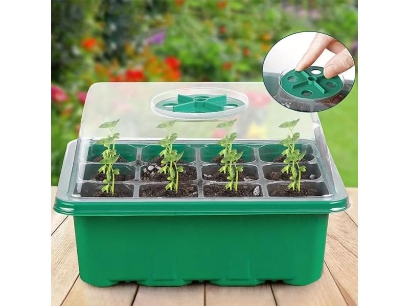 Seed Starter Tray Plant Starter Kit And Base Mini Greenhouse Germination Kit Carousel 1