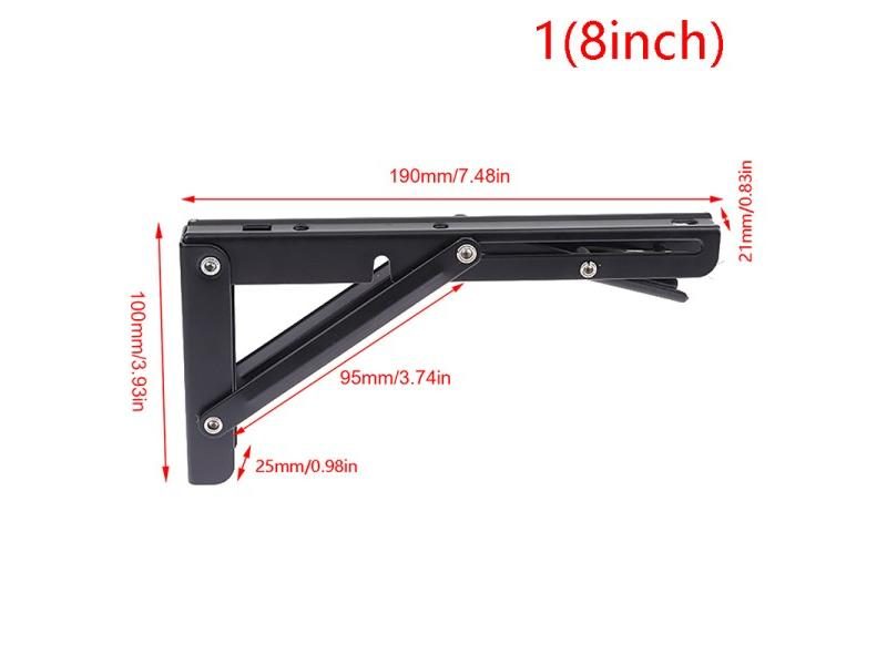 Multiple Sizes Triangle Folding Angle Bracket Heavy Support Adjustable Wall Carousel 1