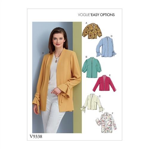 Vogue Pattern Misses' Jacket V9338 6-8-10-12-14 Carousel 1