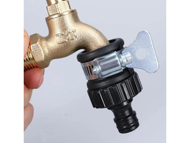 Durable Universal Water Faucet Adapter Plastic Hose Fitting Quick Connect Carousel 1