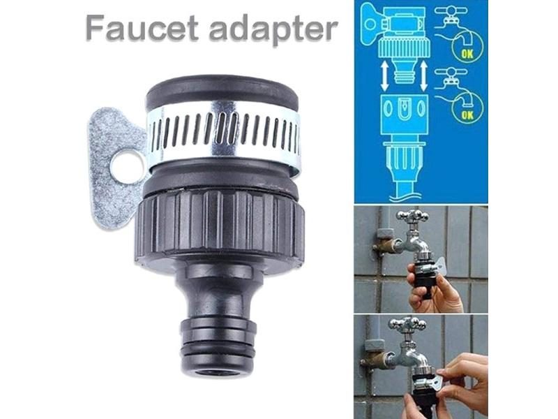 Durable Universal Water Faucet Adapter Plastic Hose Fitting Quick Connect Carousel 2