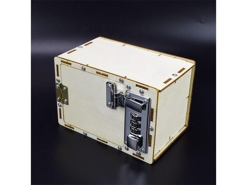 Diy Lockbox Safe Deposit Box Machinery Invention Scientific Experiment Wood Carousel 1