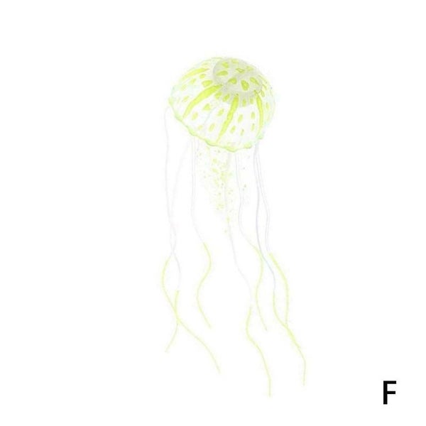 Floating Jelly Fish Glowing Effect Aquarium Tank Ornament Decor Fake Jelly Fish Carousel 16