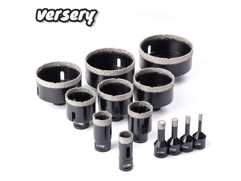 5-130mm M14 Thread Dry Vacuum Brazed Marble Masonry Hole Saw Opener Diamond Carousel 1