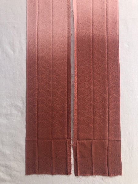 Japanese Woven Rinzu Kimono Silk Panels Fabric X2 Ombre Dyed Carousel 1