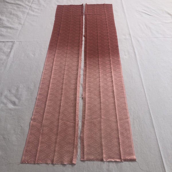 Japanese Woven Rinzu Kimono Silk Panels Fabric X2 Ombre Dyed Carousel 17
