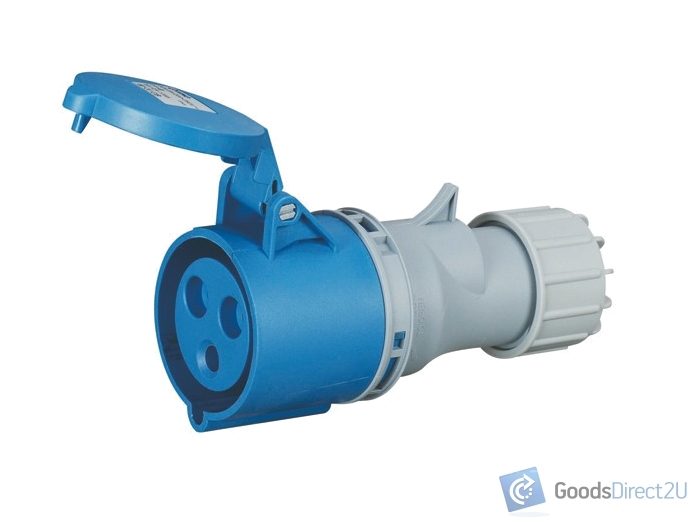 Caravan Female Plug - 3 Round Pin, 16A, 230V, IP44, 6h Carousel 1